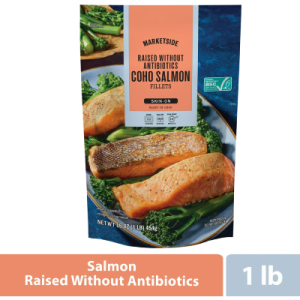 Marketside Coho Salmon Skin on Fillet